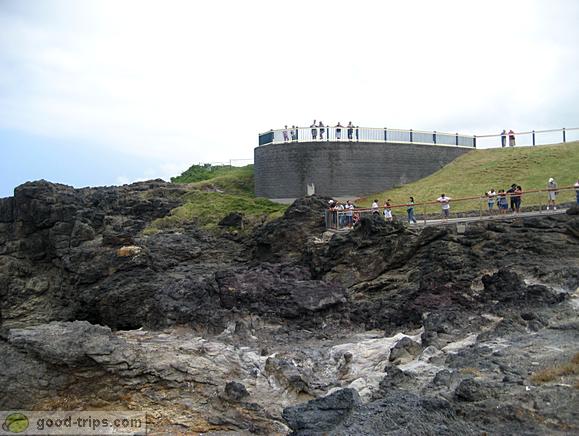Lookout point for blowhole