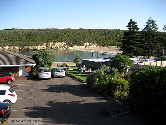 View of Port Campbell from motel