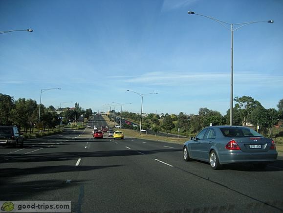 Highway to the Great Ocean Road from Melbourne