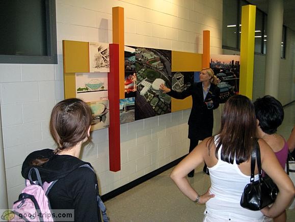 Visitors Tour inside Rod Laver Arena