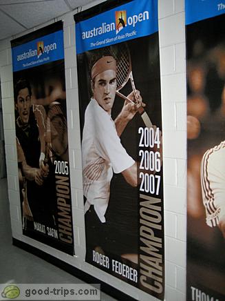 Photos of Australia Open Winners (Roger Federer, Marat Safin)