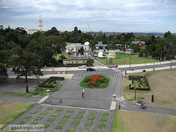 View of the Observatory and Royal Botanic Gardens