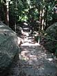 Buddha's Footprint - View down the stairs  Buddha's Footprint - View down the stairs