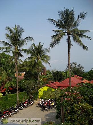 View of the parking place from Seascape Beach Hotel room