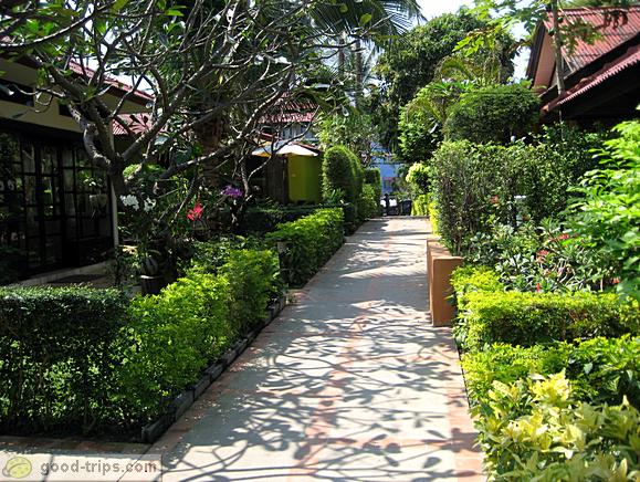 Tidy surroundings around bungalows