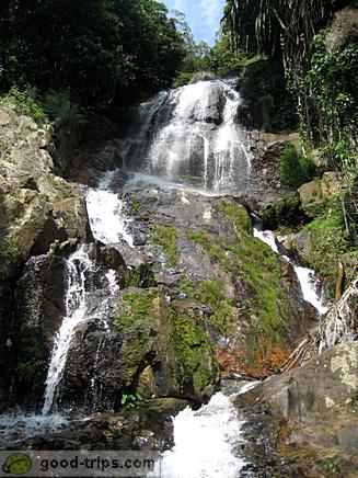 Na Muang 2 Waterfall <br> View of the upper part of Na Muang 2 Waterfall