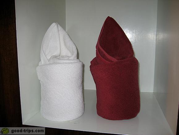 Towels waiting for us