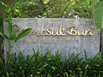 Promtsuk Buri - Resort <br> Promtsuk Buri sign at the entrance 